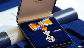 Jan van der Kolk lid in de orde van Oranje Nassau