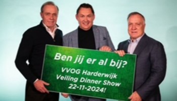 Kom jij ook naar de VVOG Harderwijk Veiling Dinner Show?