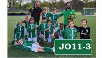 De toppers van JO11-3 kampioen geworden!